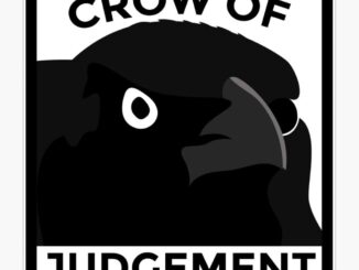 Judgmental crow looks at you scornfully.